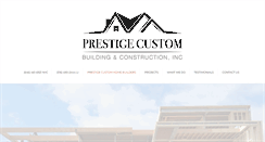 Desktop Screenshot of prestigecustom.com