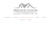 Tablet Screenshot of prestigecustom.com